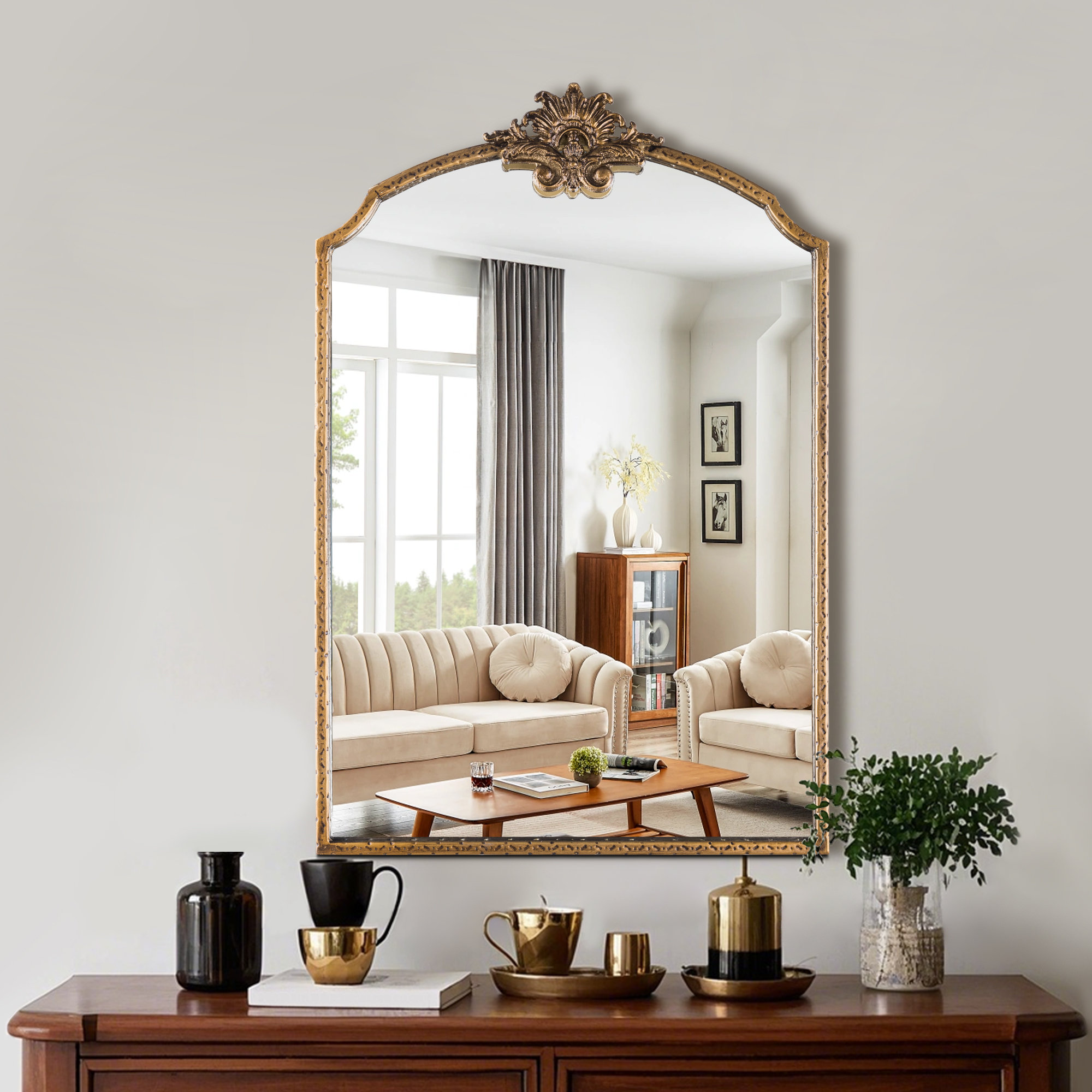 Curated visual reference: Styles Metal Flat Trodersite Reference: Astoria Grand Arch Vintage Baroque Style Metal Flat Decorative Wall