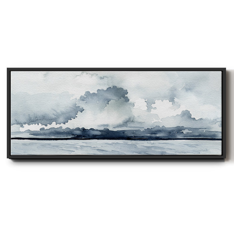 Passing Rain Storm I- Framed Canvas