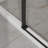 60" W X 72" H Sliding Shower Door, Frameless Sleek Glass Shower Door, 1/4" (6Mm) Thick Tempered Clear Glass With Easy-Clean Coating, Stainless Steel Hardware, Matte Black-124898864
