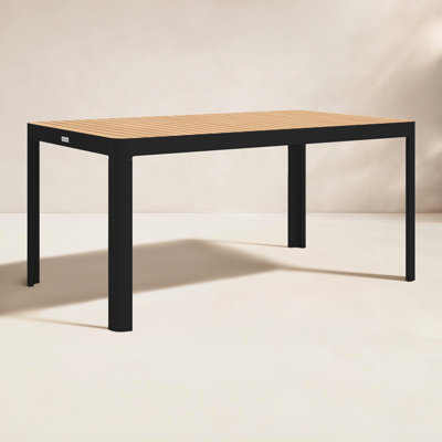 Brix 83" Teak Patio Dining Table