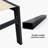 Valhalla Outdoor Rust-Resistant Metal Chaise Lounge with Table-2050201013