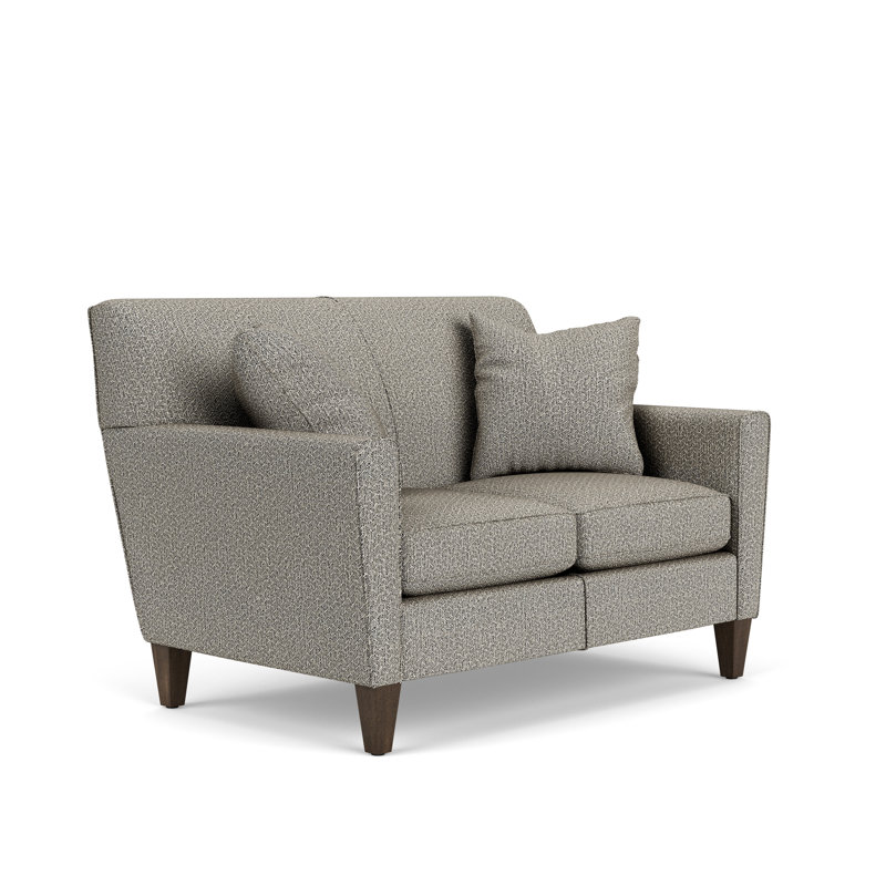 Upholstered 54'' Loveseat, Dark Gray Polypropylene/Olefin