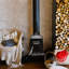 US Stove Company Rustic 900 Square Foot Clean Burning Cast Iron Log Wood Stove