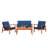 4 Piece Sofa Seating Group with Cushions-616885124