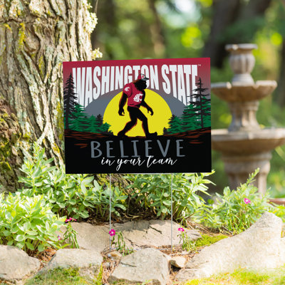 Washington State University Yard Sign, Bigfoot