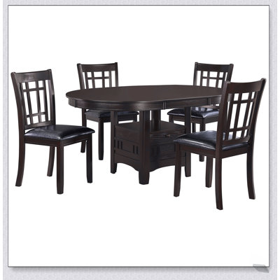 Hester Black and Espresso 5-piece Dining Set