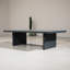 Table basse d'extérieur rectangulaire en aluminium