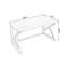 Bureau rectangulaire en bois massif Burlywood-1568195403