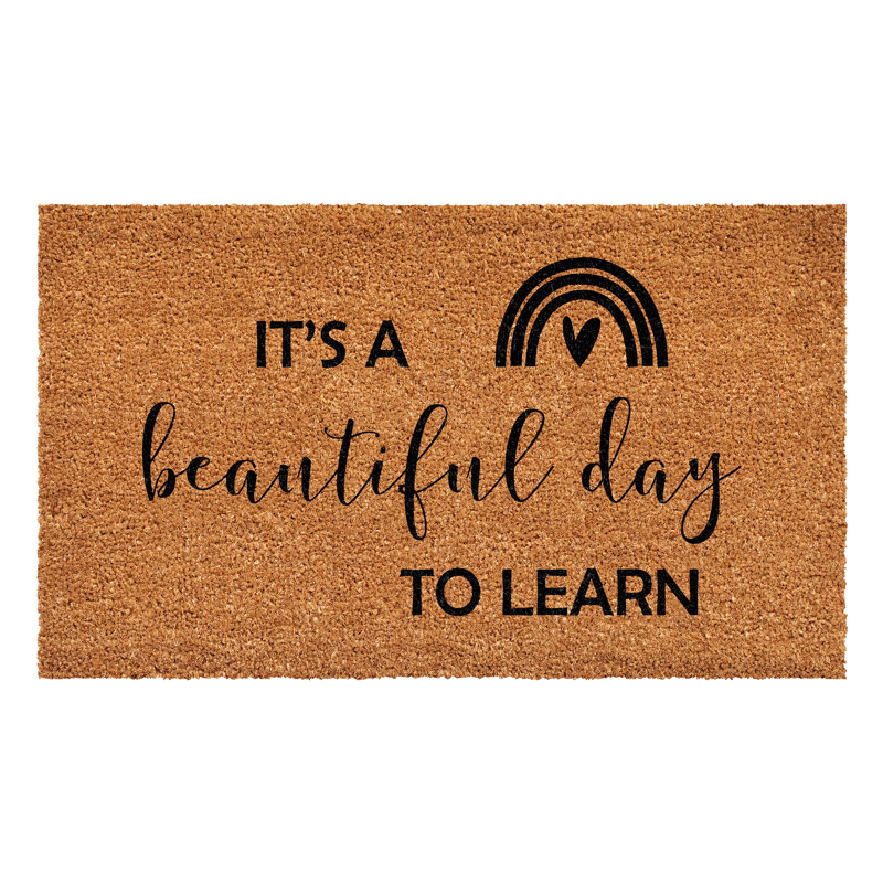 It's a Beautiful day to Learn Doormat, 24" W x 36" L