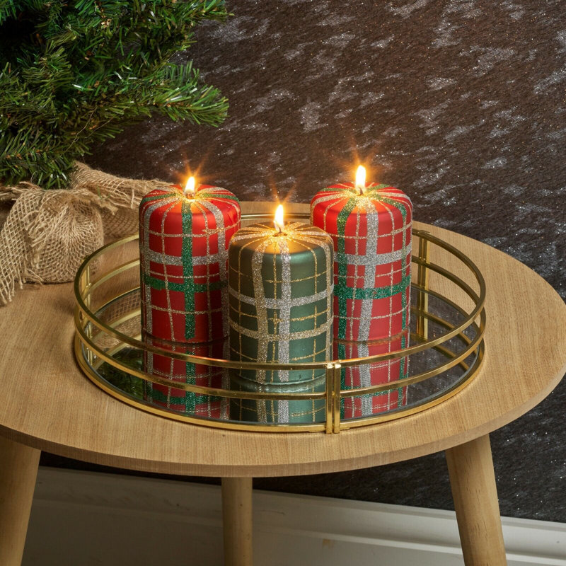 Christmas Candle Scented Pillar Candle