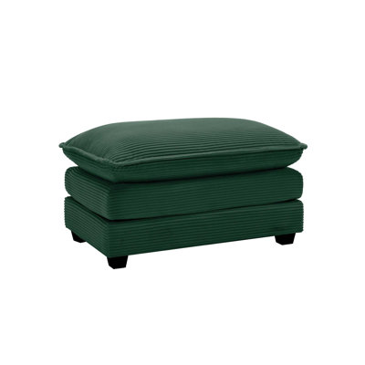 Ottoman Footstool In Corduroy Fabric, Can Be Used With 2 Seater Sofas, 3 Seater Sofas And 4 Seater Sofas