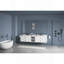 Miroir de salle de bain avec cadre en métal pour mur