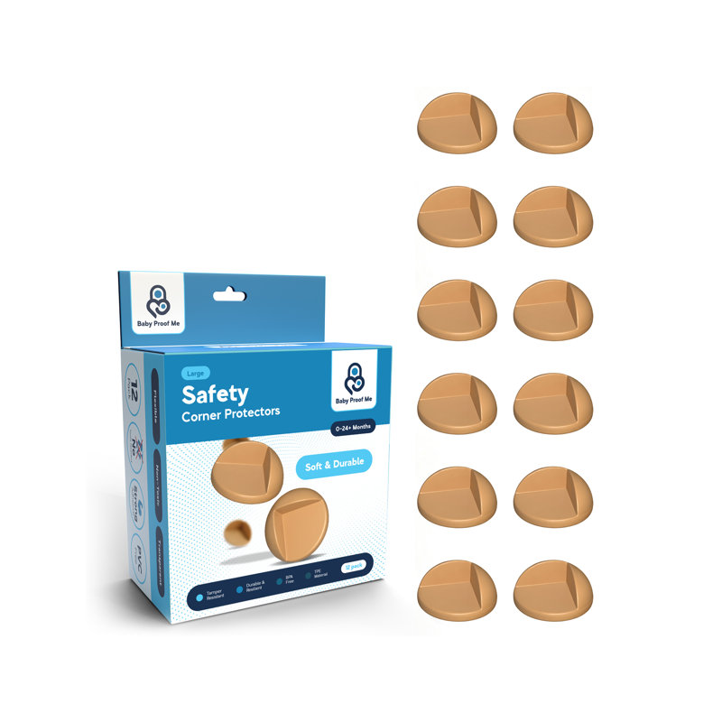 Protecteurs de coin grand pour la protection de bébé Baby Proof Me - paquet de 12