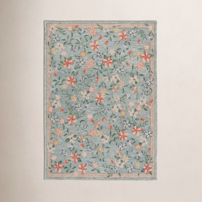 Martha Stewart Hand-Tufted Floral Wool Rug