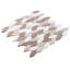 Channing 1-in. x 2.5-in. Elongated Hex Marble Look Polished Natural Stone Wall & Floor Mosaic Tile-50210654