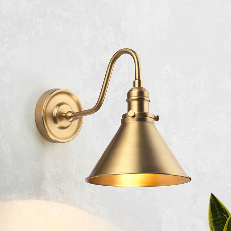 Evie Armed Sconce, Aged Brass