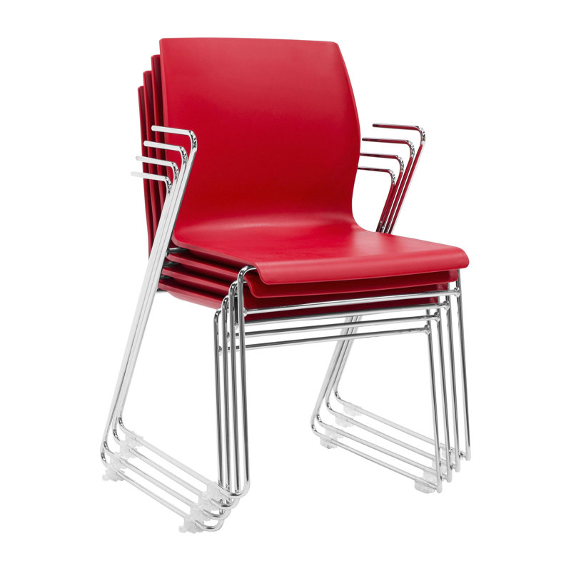 Chaise empilable Faze, Rouge