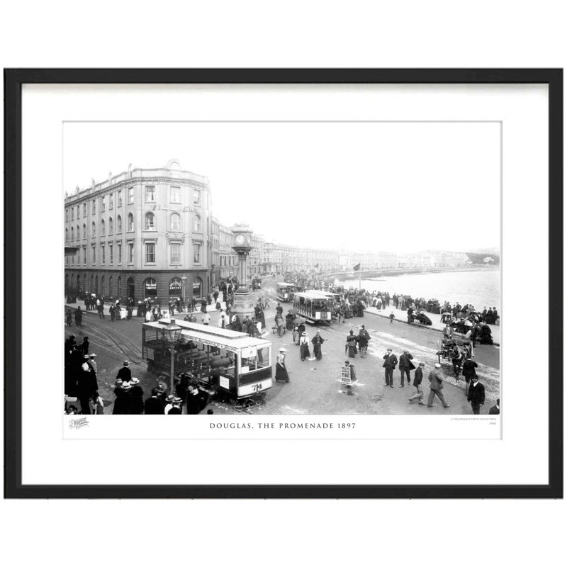 Douglas, The Promenade 1897 by Francis Frith - Single Picture Frame Print, 28cm H x 36cm W x 2.3cm D