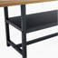 Ensemble de table et chaises, table de salle à manger en bois avec tablette de rangement et chaises d'appoint-955836677