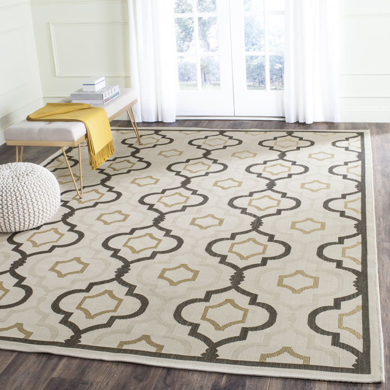 Herefordshire Performance Geometric Indoor/Outdoor Area Rug, Rectangle 5'3" x 7'7"