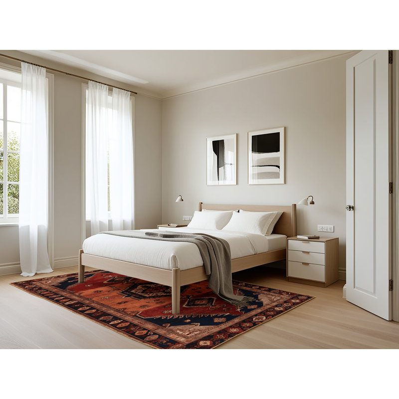 Tapis brun turc lavable à la machine, Rectangle 5 pi x 7 pi