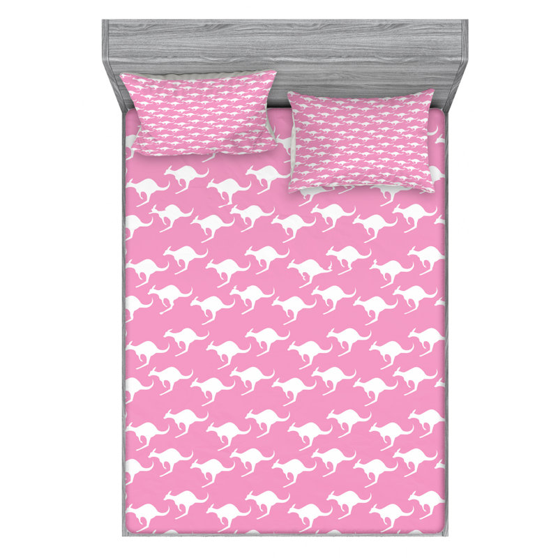 Microfiber Patterned Sheet Set, Queen Sheet Set + Fitted Sheet + 2 Pillowcases