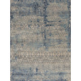 Impressions Handmade Silk and Wool Geometric and Abstract Area Rug