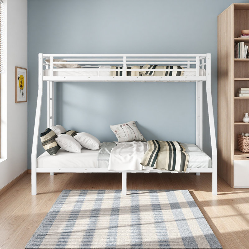 Metal Twin XL Over Queen Bunk Bed For Teens And Adults,Space-Saving/Noise Reduced/No Box Spring Needed