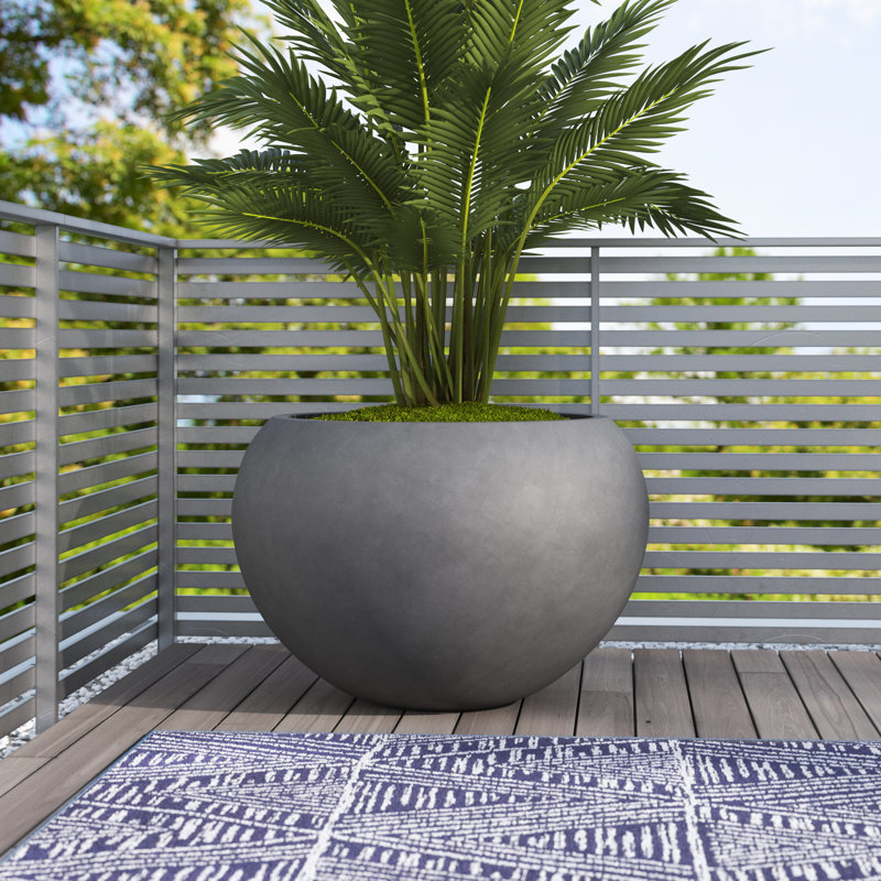 Pahokee Handmade Pot-Planter, Gray