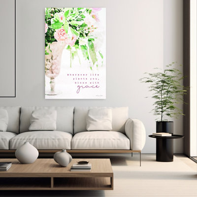Bloom With Grace Spring Flower Wall Art Print