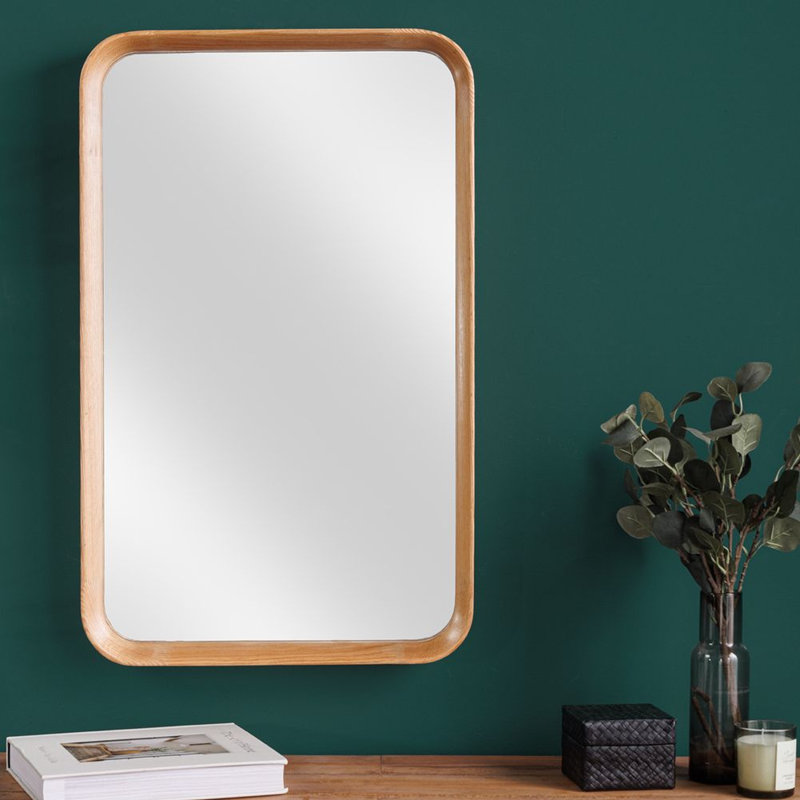 Leeman Solid Wood Rectangle Wall Mirror