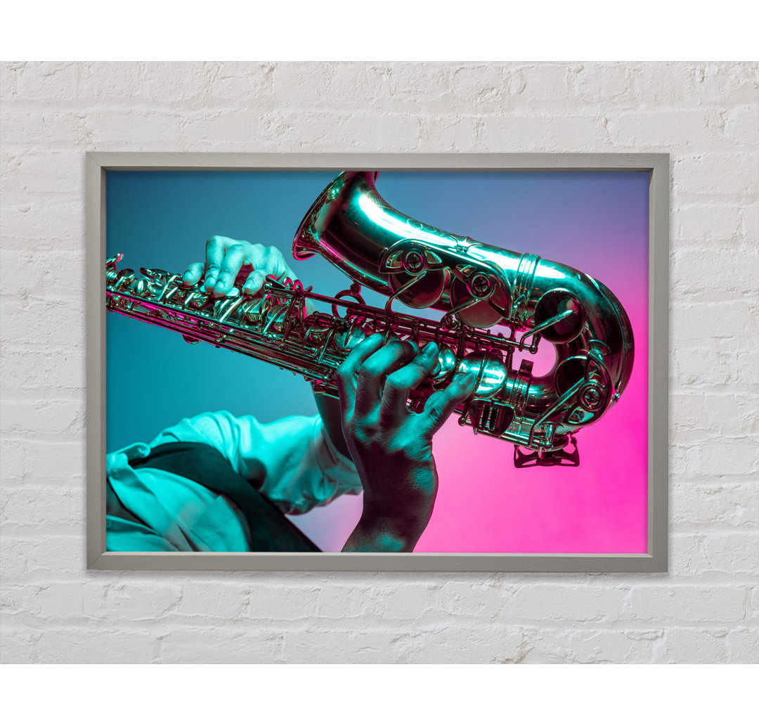 Saxophonspieler Fade - Druck