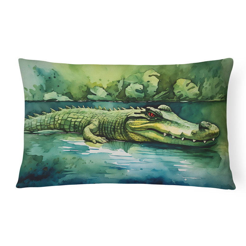 Crocodile Throw Pillow