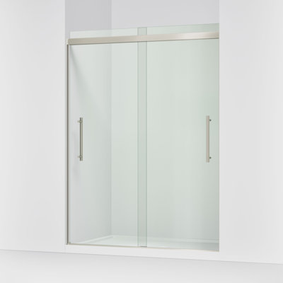 Pleat Frameless Sliding Bath Door