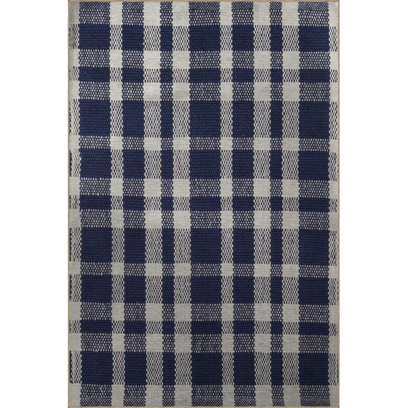 Machine Washable Geometric Blue Square Patterned Creative Modern Decorative Area Rug, Rectangle 3'3" x 4'11" Rug Pad Included
