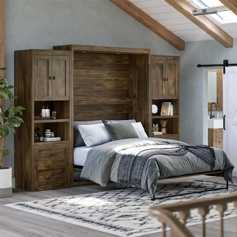 Elwina 2 - Drawer 4 - Shelf Storage Cabinet, Rustic