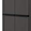 Armoire de rangement réglable à 4 tablettes avec portes Sterilite, gris 01423V01