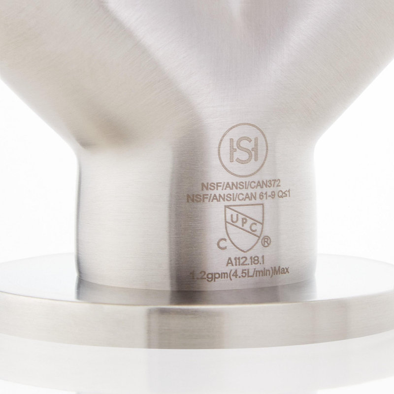 Vassor 1.2 GPM Single Hole Bathroom Faucet, Brushed Nickel