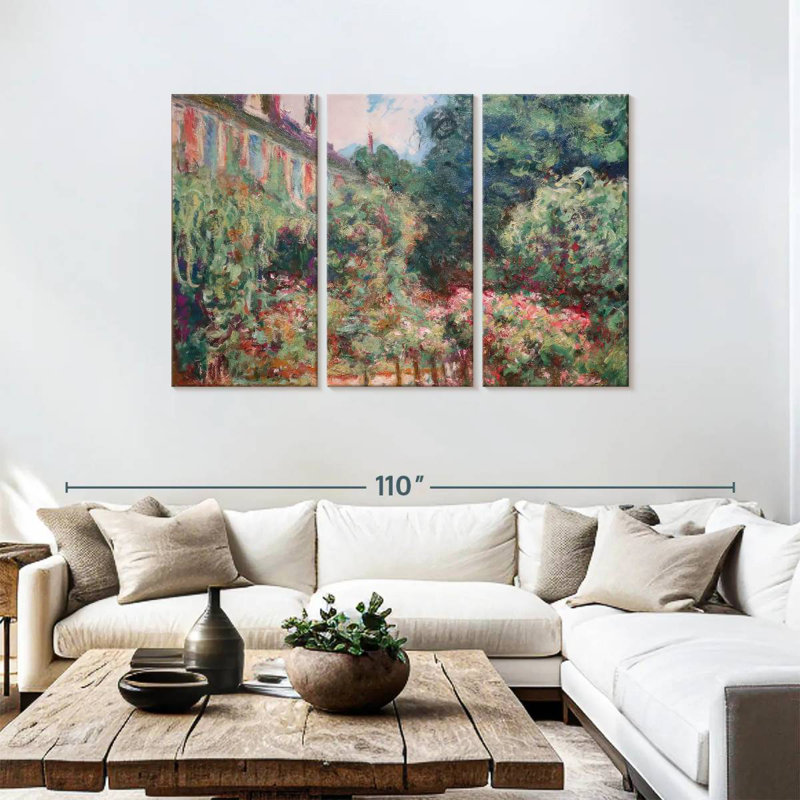 Senne, la maison de l'artiste à Giverny, H 48 po x l 74 po