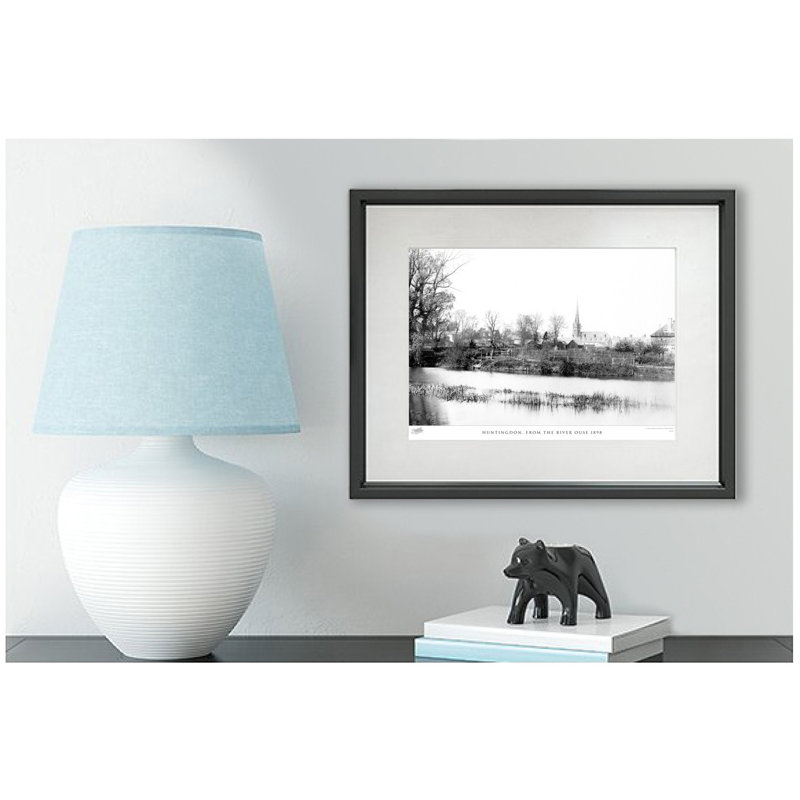 Huntingdon, From The River Ouse 1898 by Francis Frith - Single Picture Frame Print, 45cm H x 60cm W x 2.3cm D