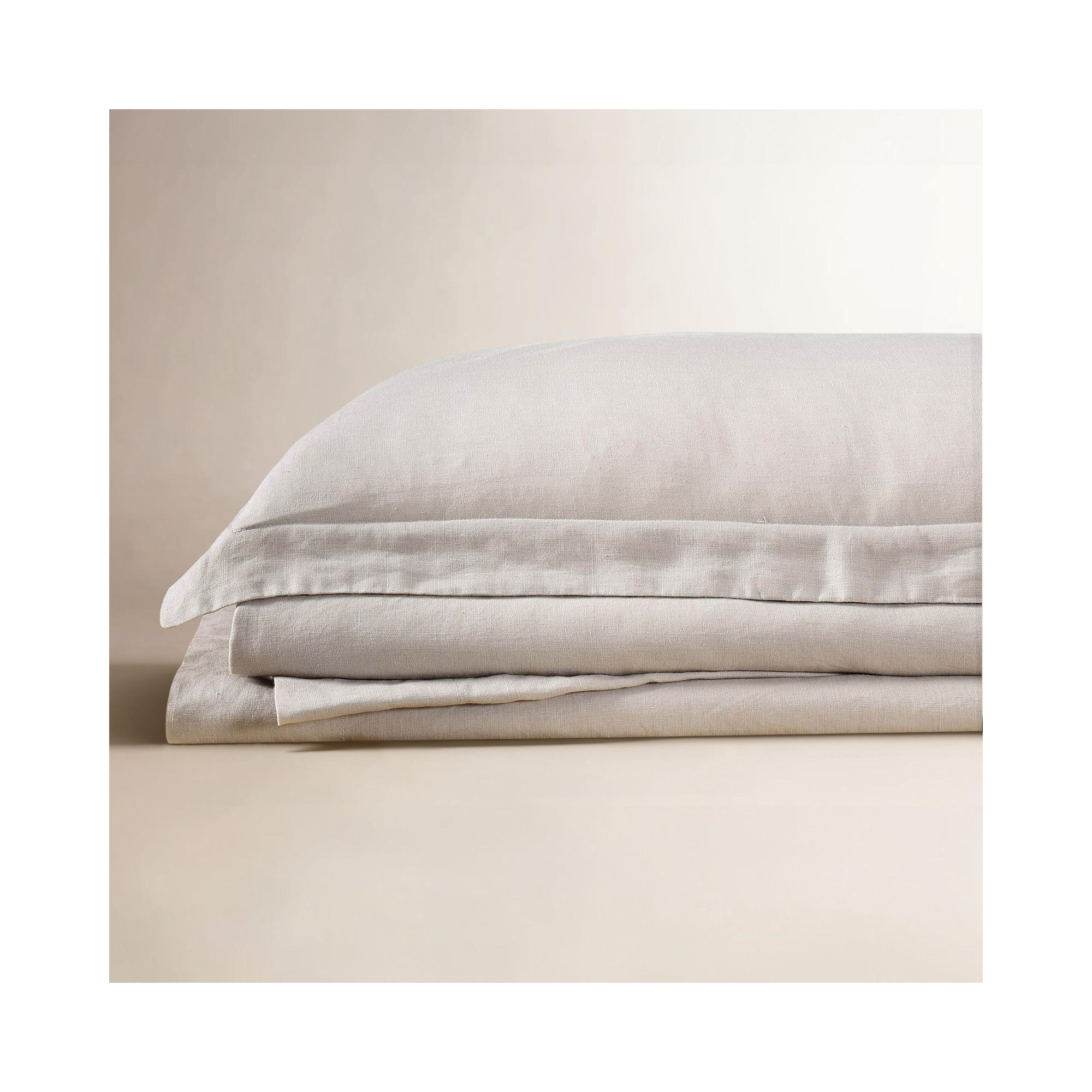 Nena 100% Linen Standard Sheet Set, King, Natural