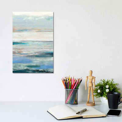 Waves 1 Piece Wrapped Canvas Painting