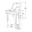 Ensemble de 2 chaises d'appoint rembourrées