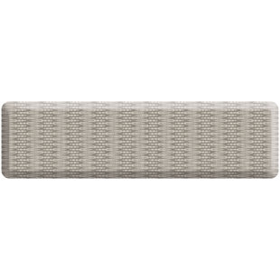 Tapis de cuisine anti-fatigue, motif nomade en ivoire