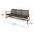 Comfortable Outdoor Seating - Wood And 3 Seater Natural Material Design-972424726