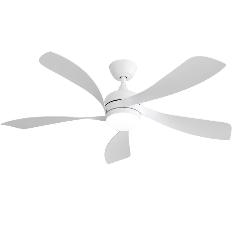 Damecia 52'' Ceiling Fan with LED Lights, White