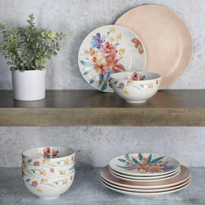 12 Piece Dinnerware Set, Service for 4