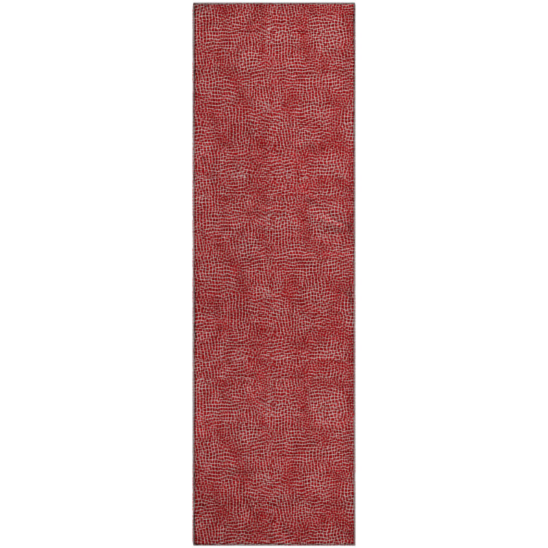 Tapis géométrique de qualité supérieure lavable à la machine Cossette AMF1057, Tapis de couloir 2 pi 3 po x 7 pi 6 po