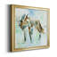Renard sur bleu - Reproduction d'art sur toile encadrée-1015113119-1015113112