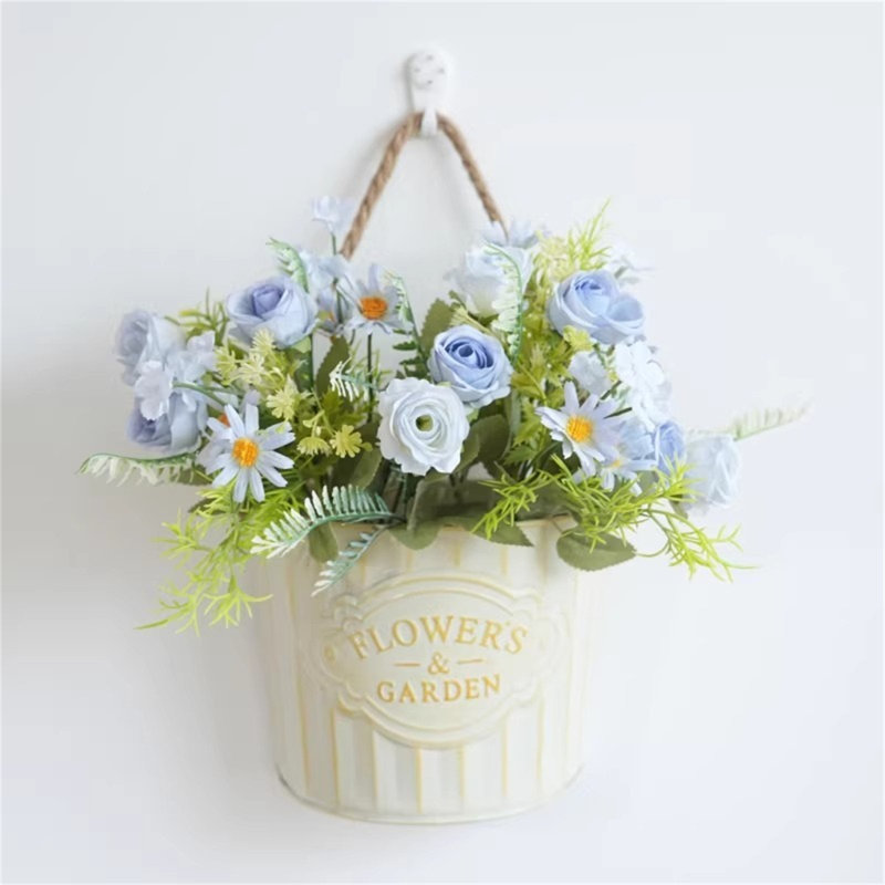 Couronne de linteau artificielle à fleurs séchées